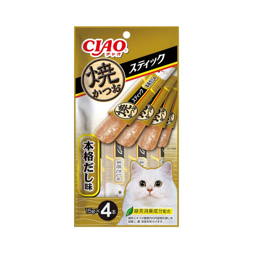 CIAO TSC-142 燒鰹魚果凍片 (木魚湯味) (15g x4)
