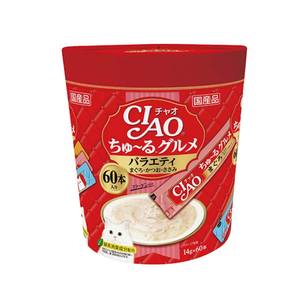 CIAO SC-138 超奴美食家 (吞拿魚+鰹魚+雞肉) (60支裝)