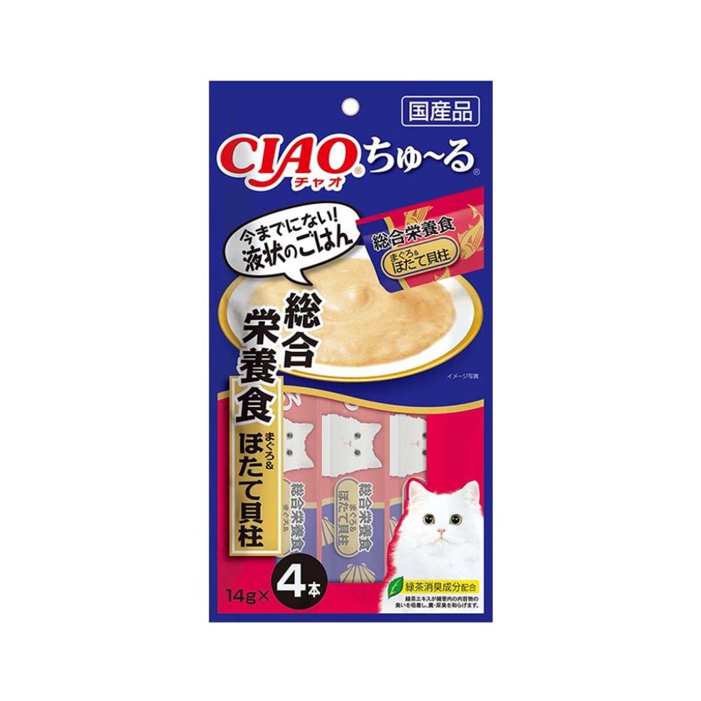CIAO SC-159 吞拿魚+帶子醬 (綜合營養食) (14g x4)
