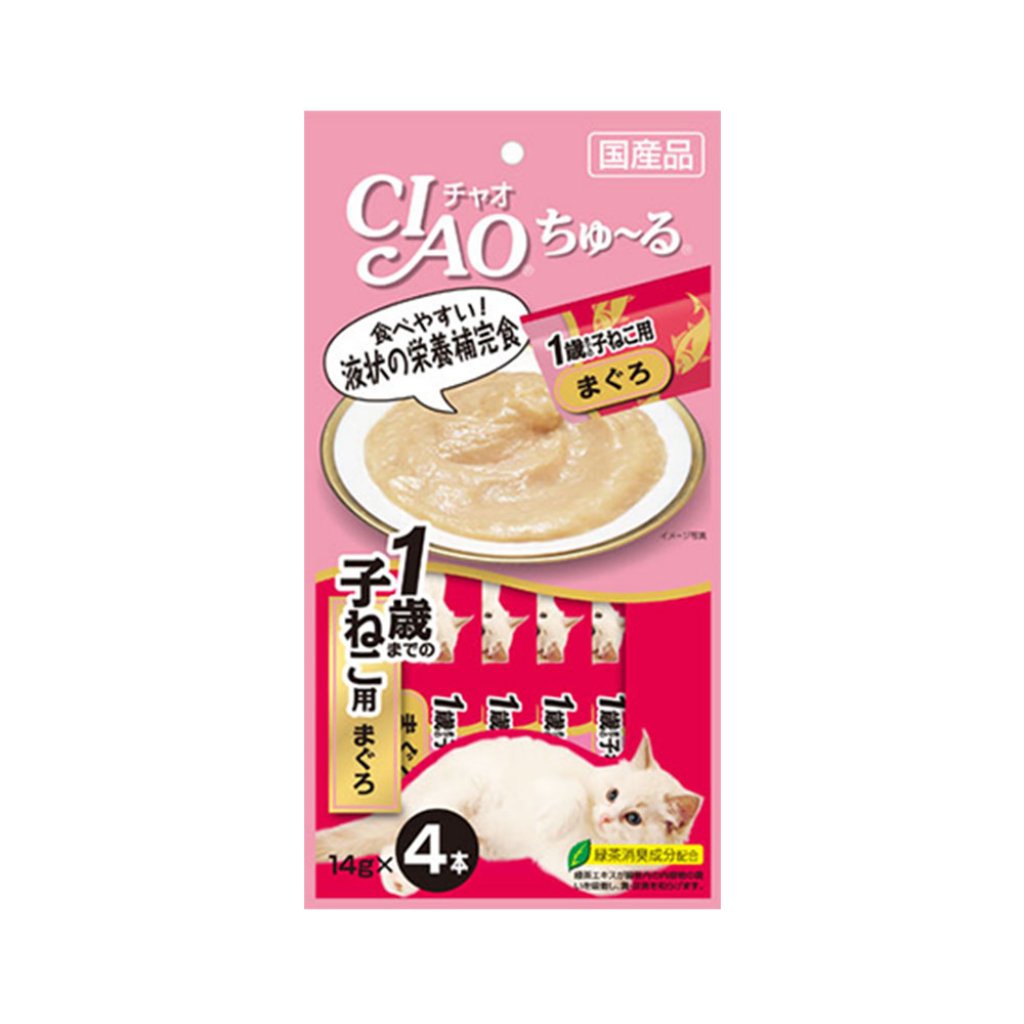 CIAO SC-80 幼貓用吞拿魚醬 (1歲) (14g x4)