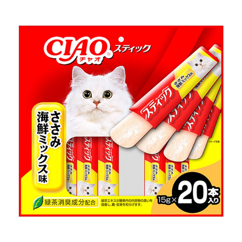 CIAO TSC-132 雞肉+海鮮果凍片雜錦 (20件裝)