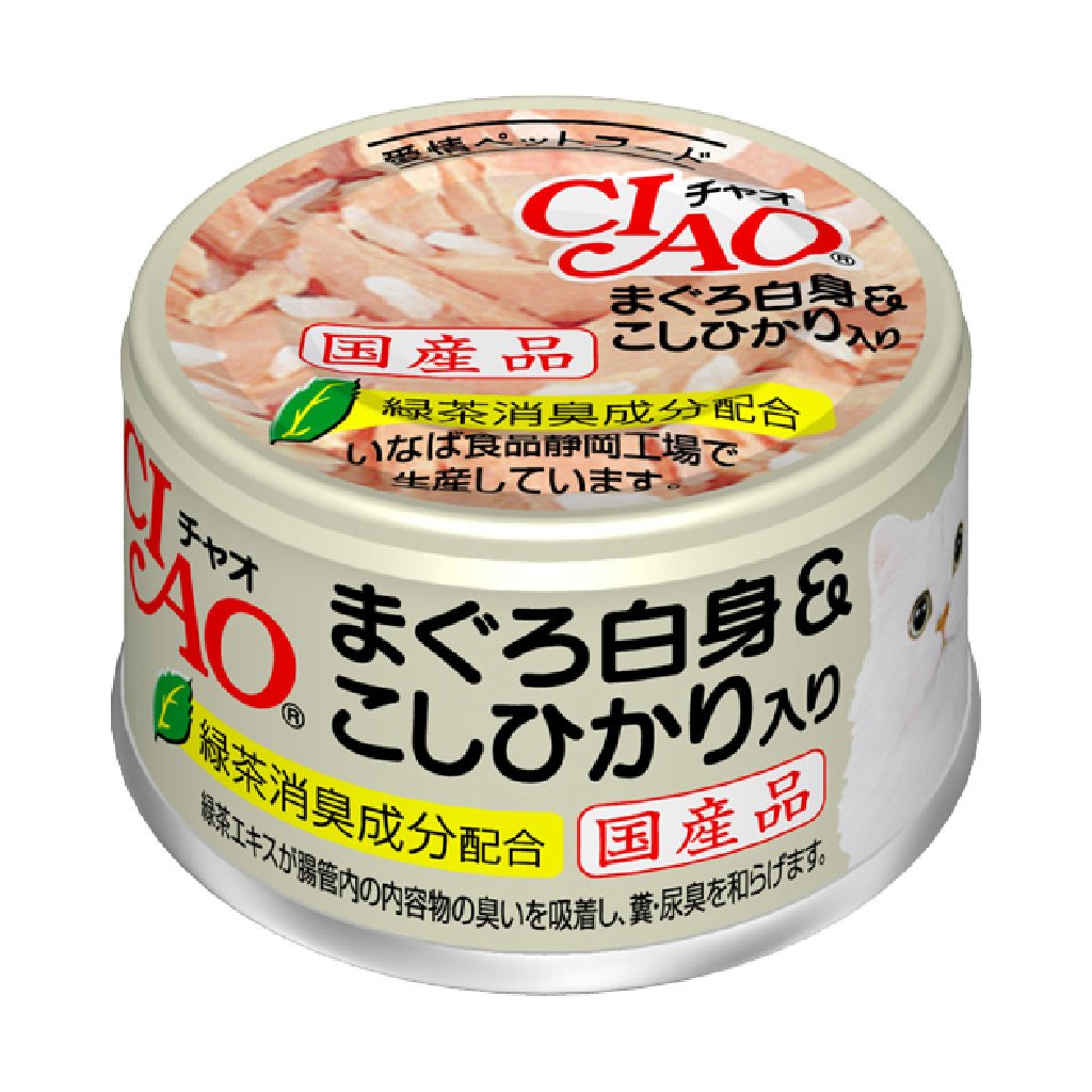 CIAO A-04 白身吞拿魚+白飯貓罐 85g