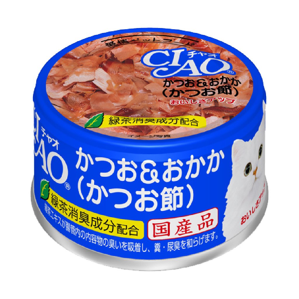 CIAO A-10 鰹魚+木魚片 (鰹魚節) 貓罐 85g