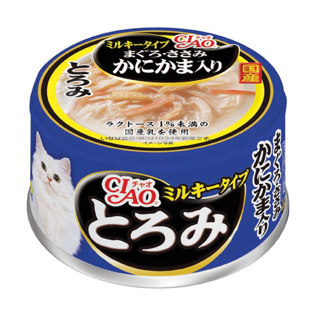 CIAO A-112 白湯吞拿魚+雞肉+蟹柳貓罐 85g