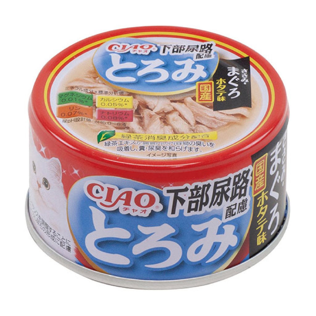 CIAO A-57 濃湯雞肉+吞拿魚防尿石貓罐 85g