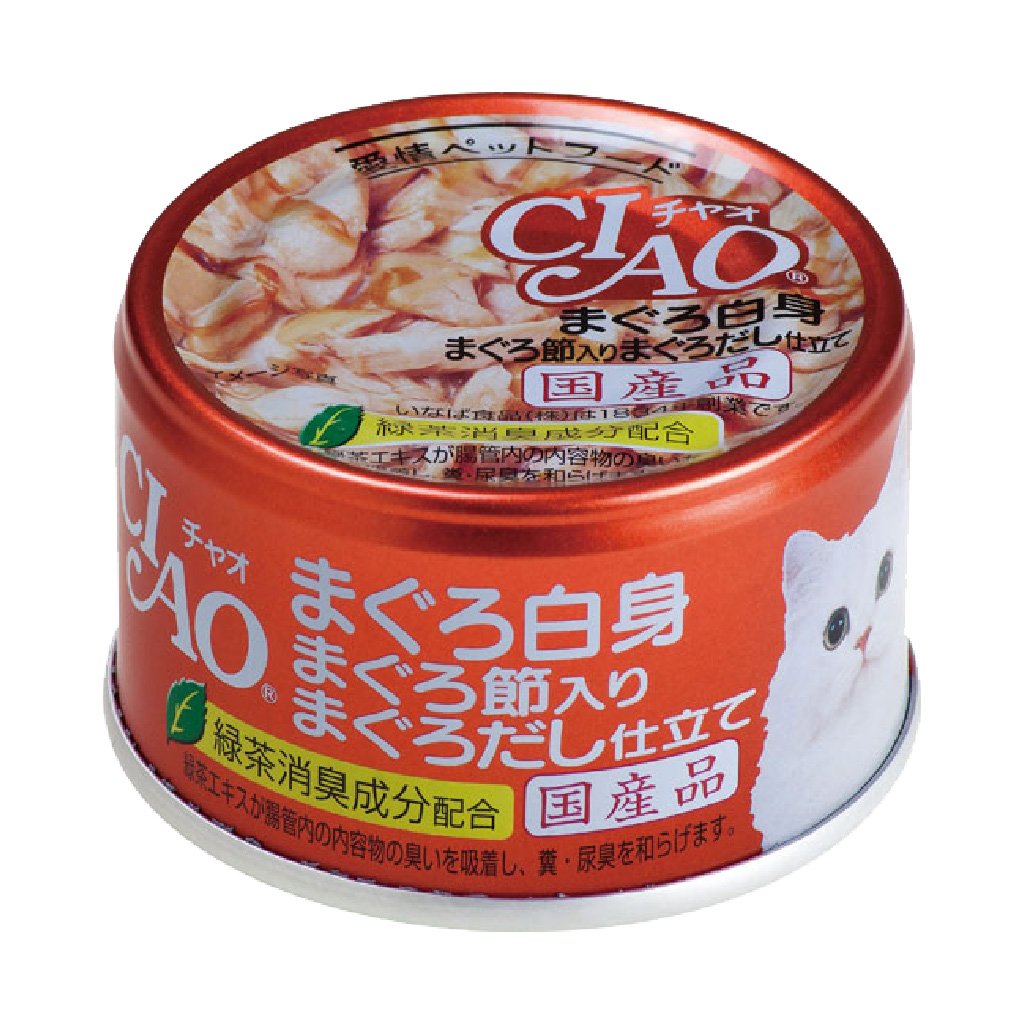 CIAO A-87 白身吞拿魚+吞拿魚乾貓罐 85g
