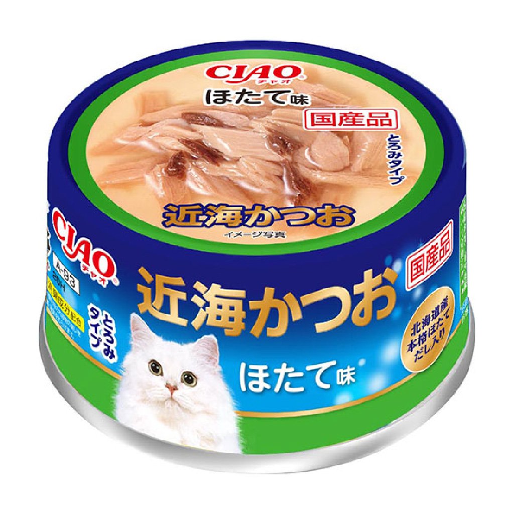CIAO A-93 鰹魚+帶子味貓罐 85g