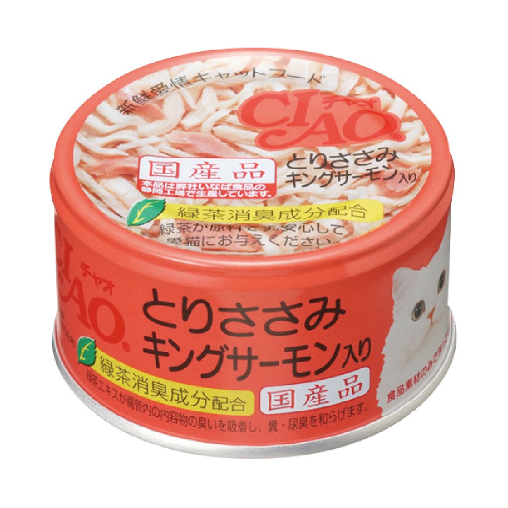 CIAO C-28 雞肉+帝皇三文魚貓罐 85g