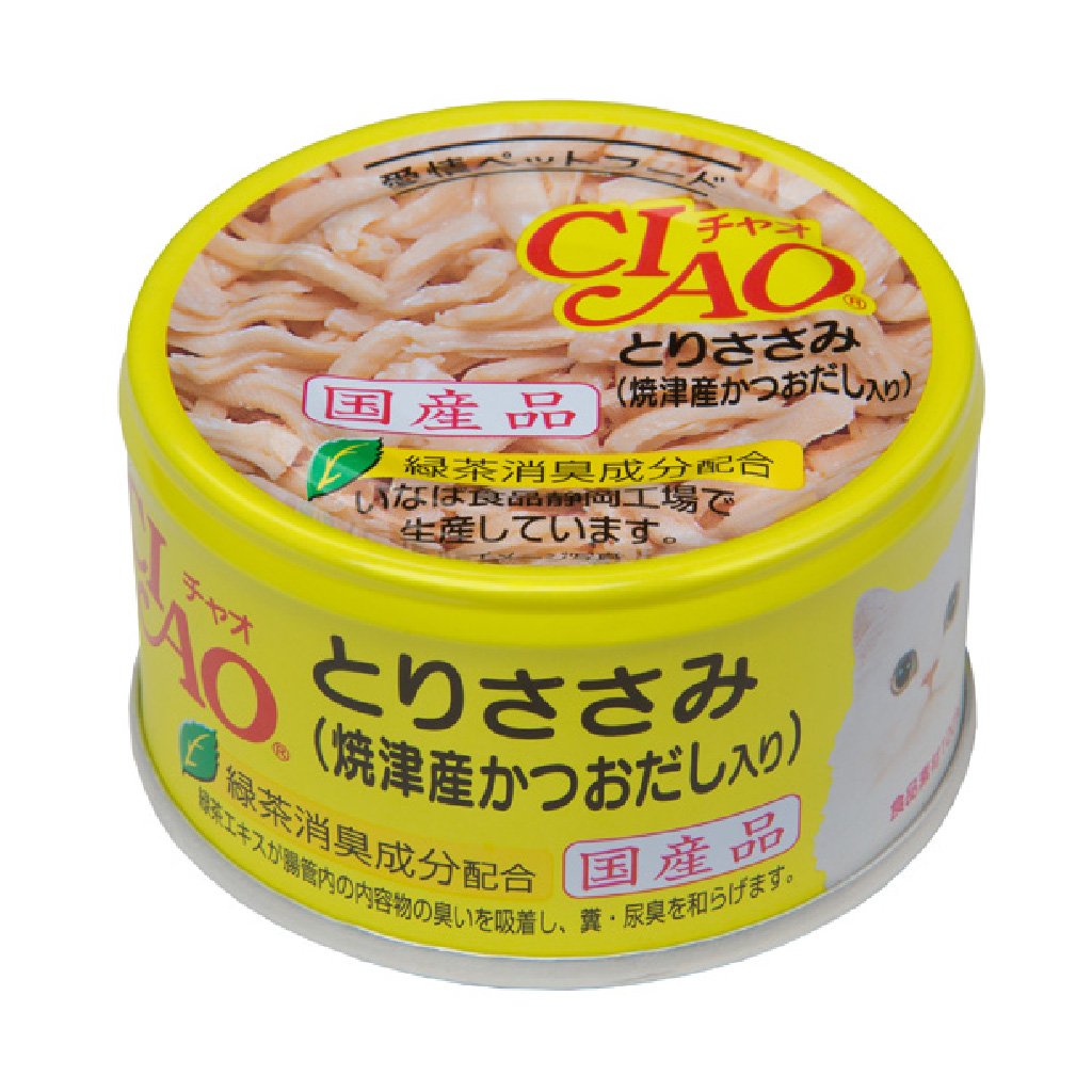 CIAO C-60 雞肉 (燒津產鰹魚湯底) 貓罐 85g