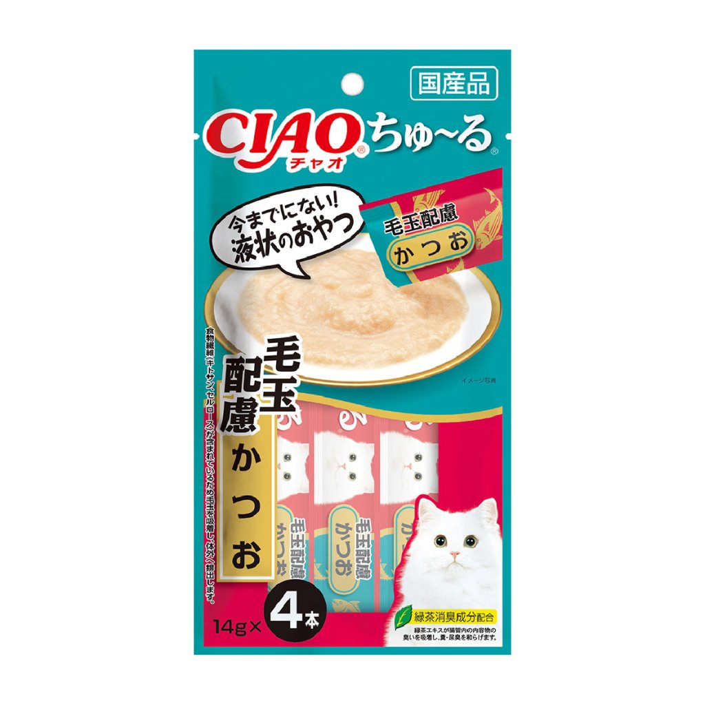 CIAO SC-297 鰹魚醬 (去毛球) (14g x4)