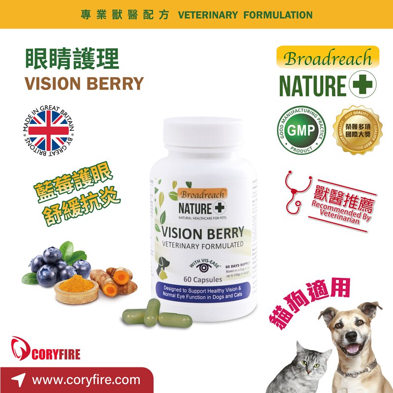 Vision Berry 眼睛護理丸裝 (貓/犬專用) 60粒