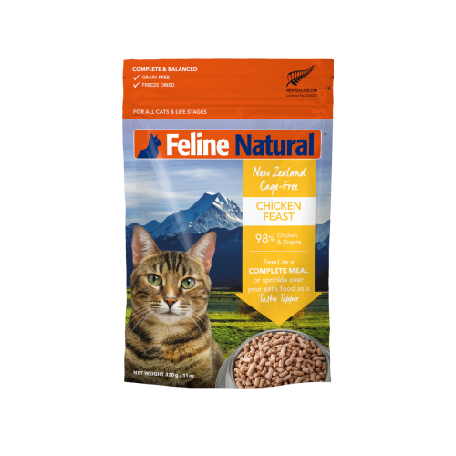 K9 F9 FELINE NATURAL 凍乾脫水糧 Freeze Dried Chicken Feast For Cats 單一蛋白 雞肉盛宴 320g