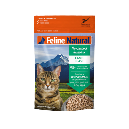 K9 F9 FELINE NATURAL 凍乾脫水糧 Freeze Dried Lamb Feast For Cats 單一蛋白 羊肉盛宴 320g