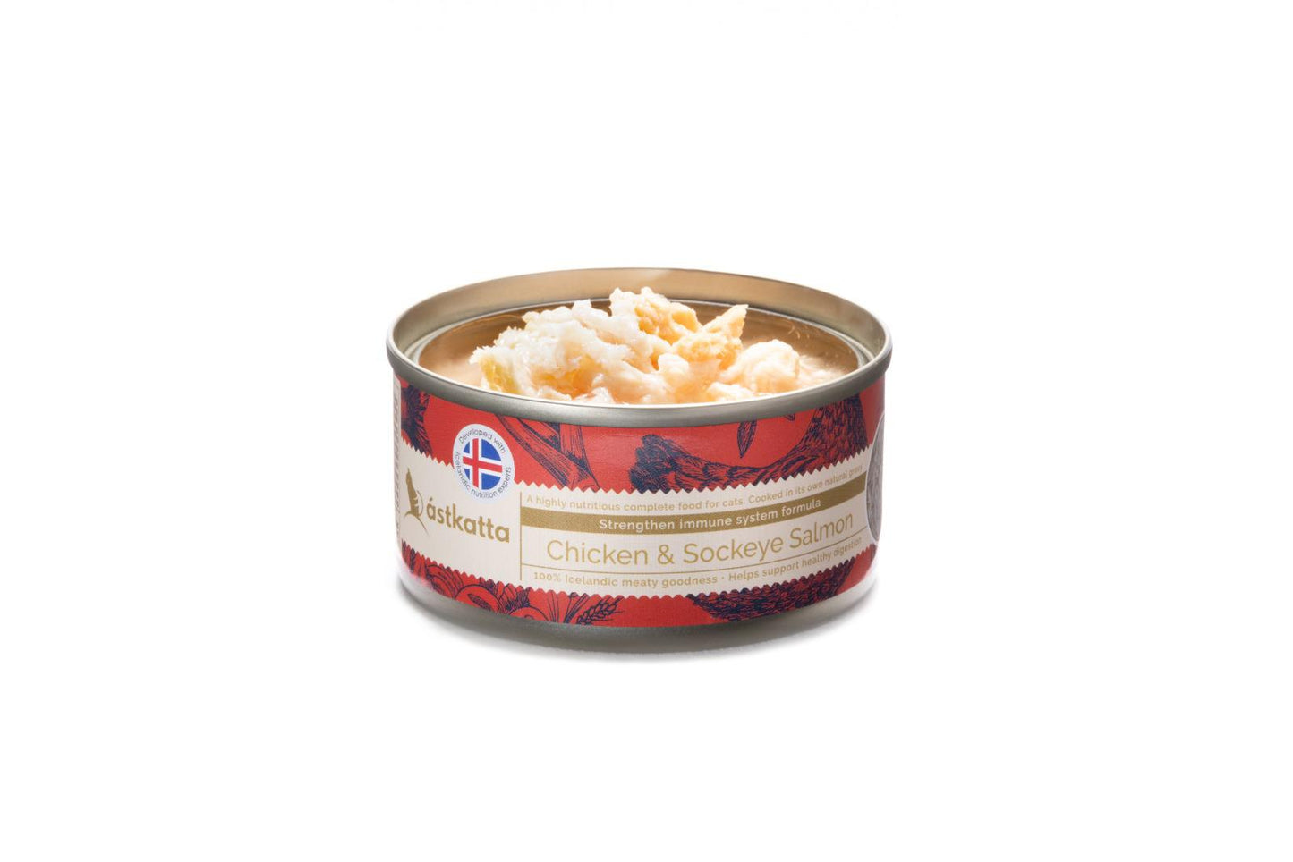Astkatta 冰島貓罐 ✨亮毛抗氧主食罐-嫩雞深海鮭魚雙拼