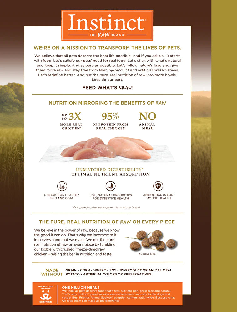 Nature's Variety Instinct Original Grain-Free Recipe with Real Duck 本能無穀物雞肉貓糧(4lbs / 10lbs)