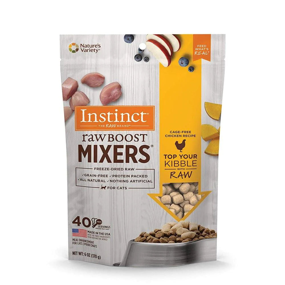 【Instinct】無穀物+凍乾生肉粒系列 - Mixers雞|(貓) 5.5oz