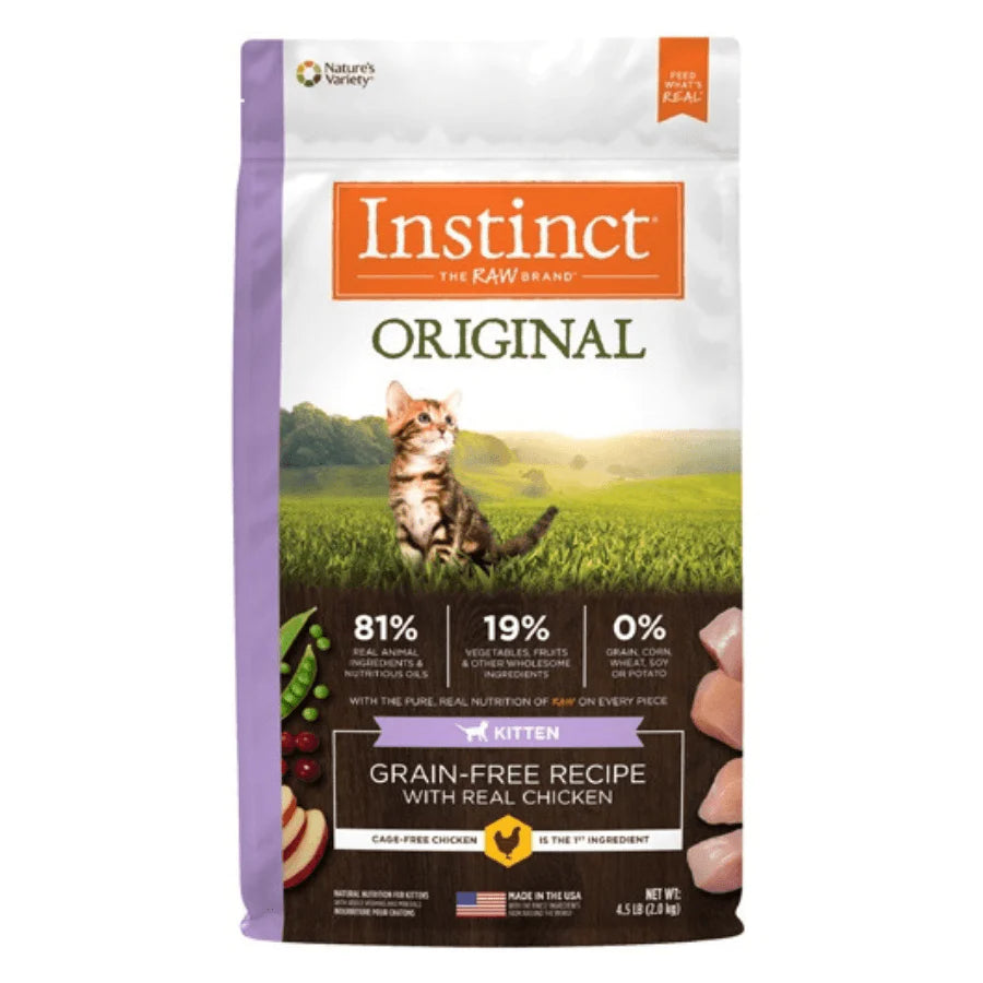 【Instinct】經典無穀物系列 - 雞(幼貓) 4.5lbs