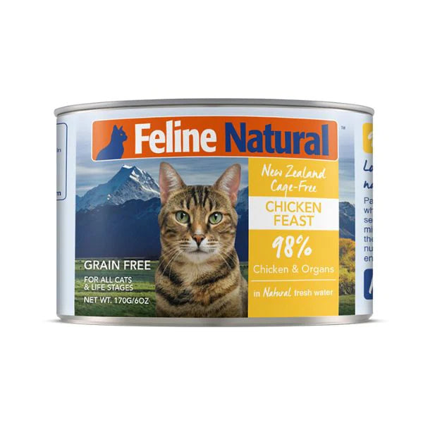 K9 F9 FELINE NATURAL 貓罐頭 - 170G CAGE-FREE CHICKEN FEAST 雞肉盛宴 (85g / 170g)