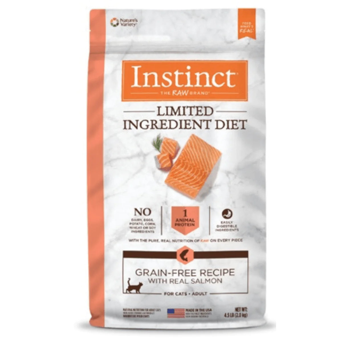 【Instinct】無穀物+單一蛋白系列 - 三文魚 (成貓) 4.5lbs