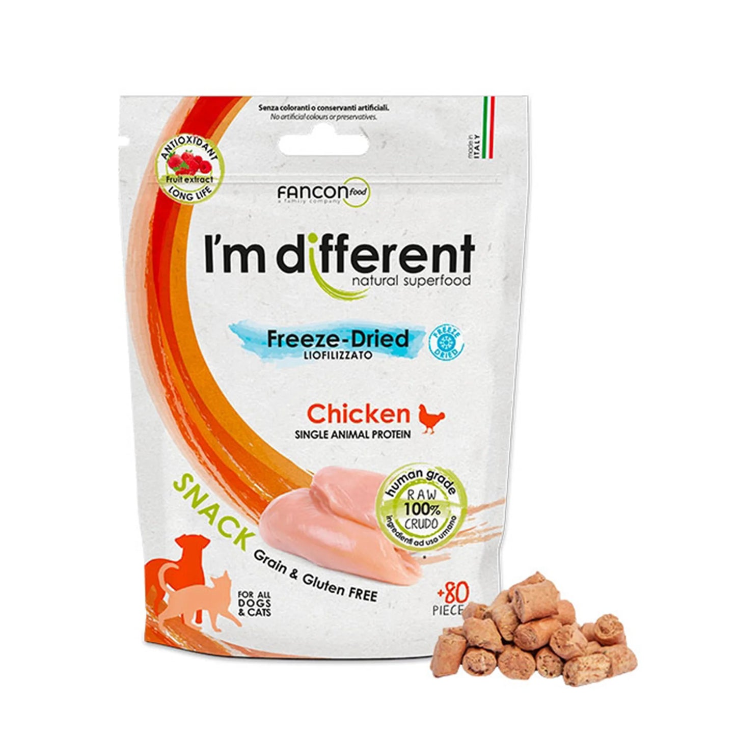 I'm Different 意大利凍乾 貓狗單一蛋白小食 40g