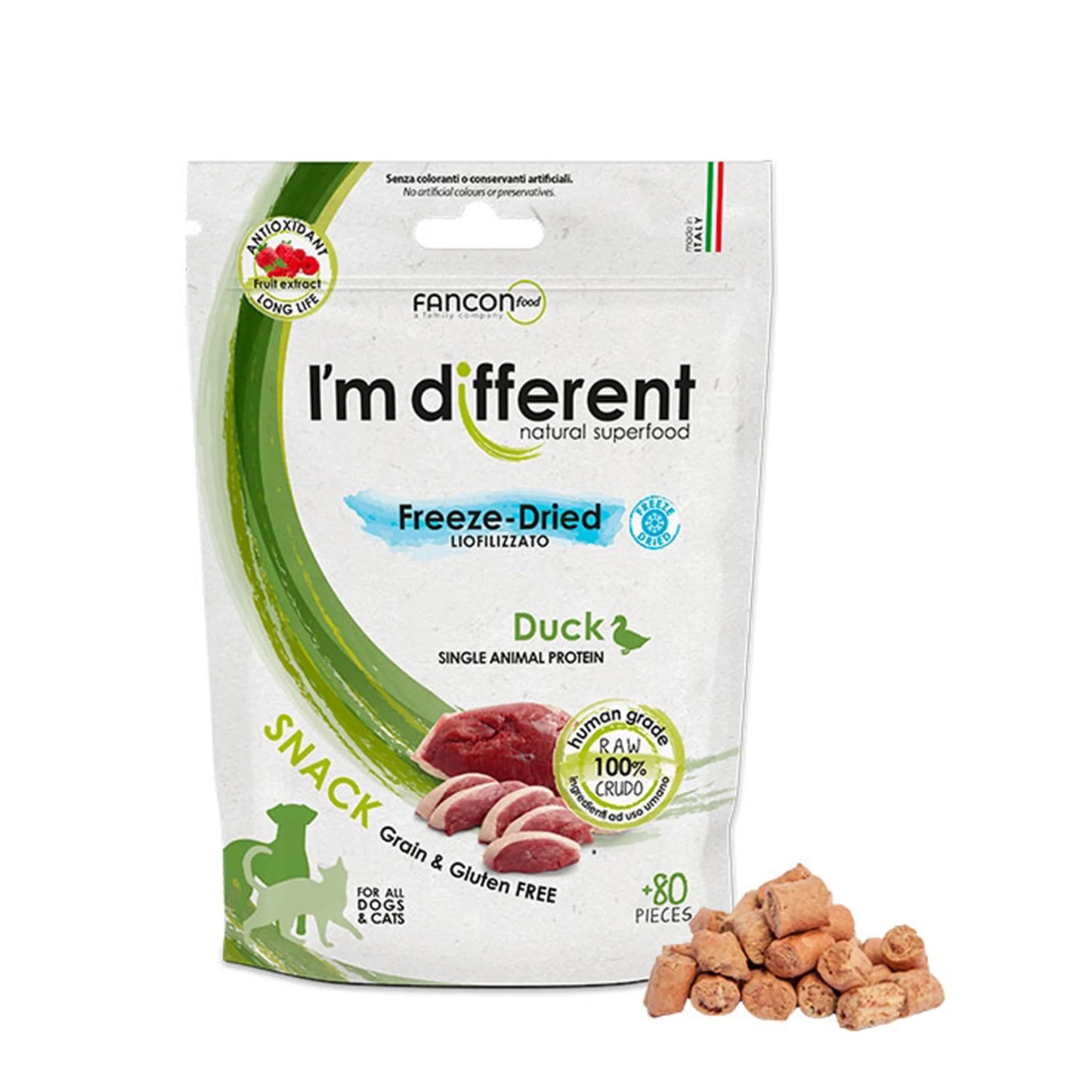 I'm Different 意大利凍乾 貓狗單一蛋白小食 40g