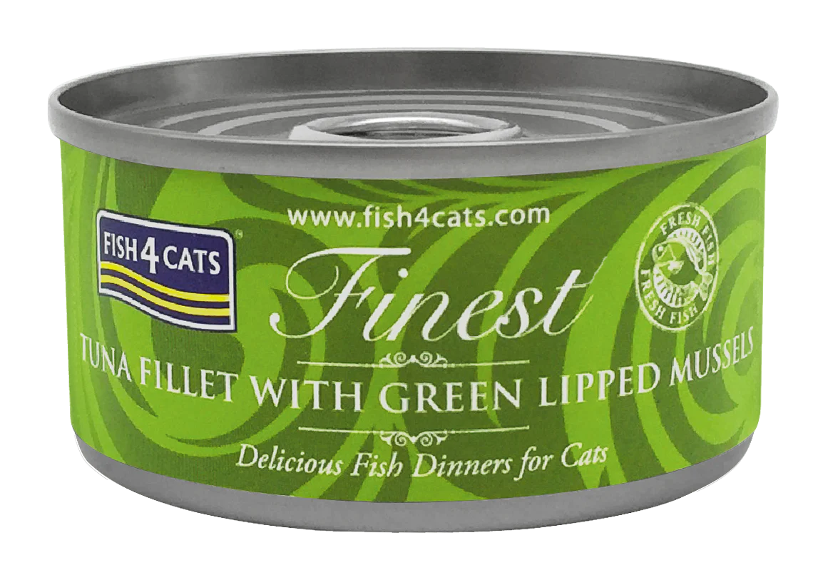 Fish4Cats - 綠唇貽貝&吞拿魚柳貓罐 70g