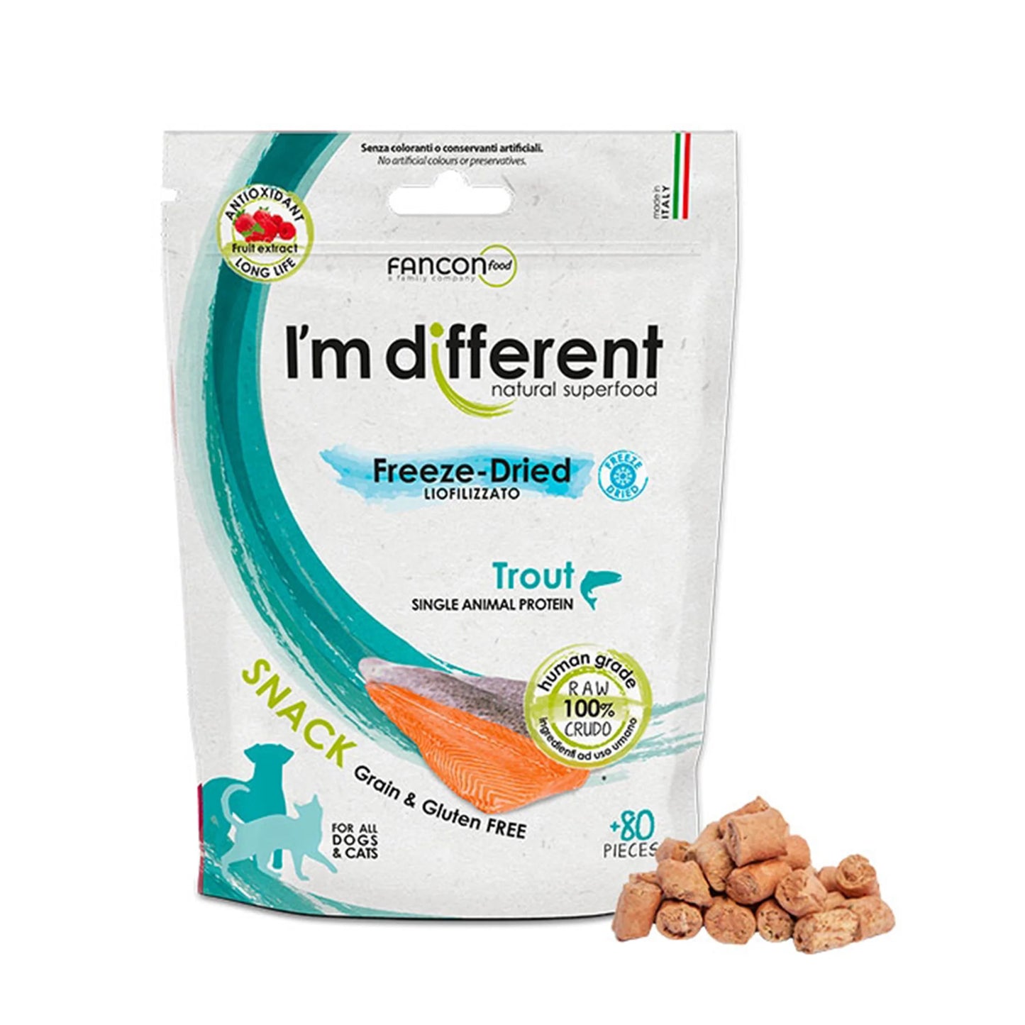 I'm Different 意大利凍乾 貓狗單一蛋白小食 40g
