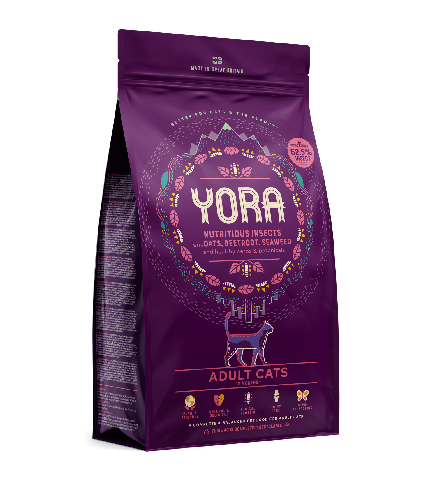 YORA Cat Adult Complete Food (CAT) YORA 單一昆蟲蛋白頂級完整配方乾糧 (成貓)