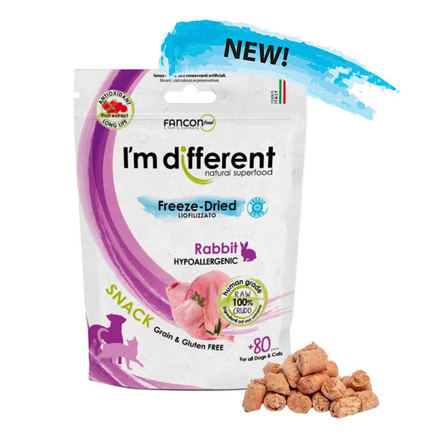 I'm Different 意大利凍乾 貓狗單一蛋白小食 40g