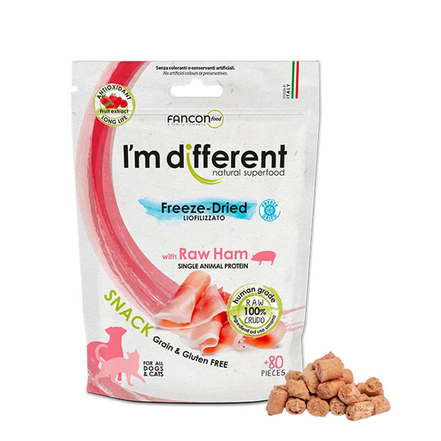 I'm Different 意大利凍乾 貓狗單一蛋白小食 40g
