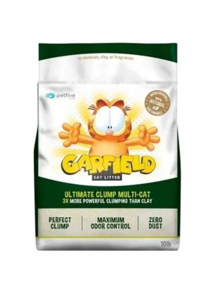 GARFIELD 加菲貓 木薯粟米 凝結貓砂 幼顆粒 可沖走 10lb