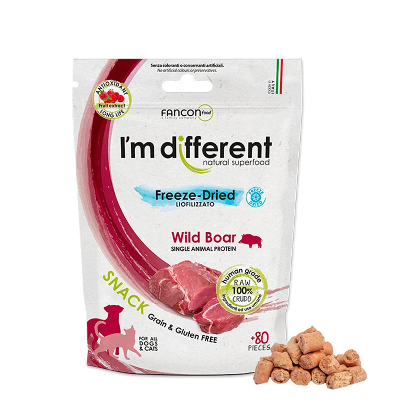 I'm Different 意大利凍乾 貓狗單一蛋白小食 40g