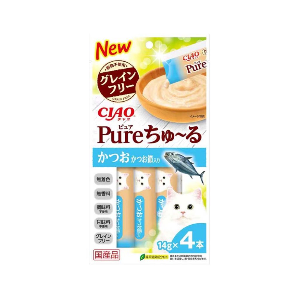 CIAO SC-323 [PURE] 鰹魚+木魚片醬 (14g x4)