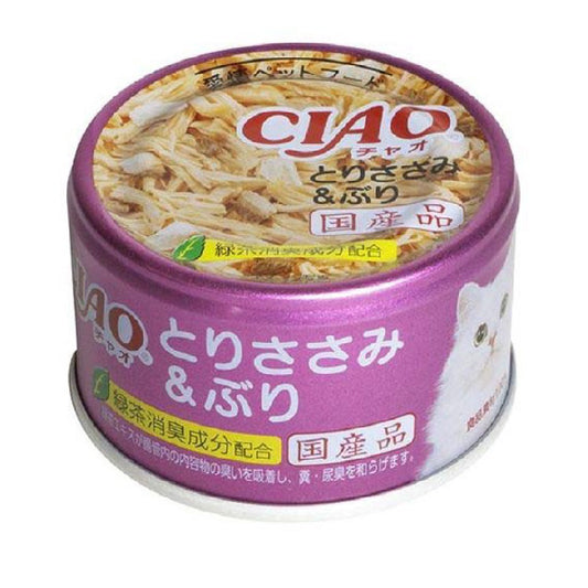 CIAO A-38 雞肉+鰤魚貓罐 85g