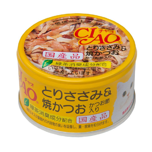 CIAO C-54 雞肉+燒鰹魚+鰹魚節貓罐 85g