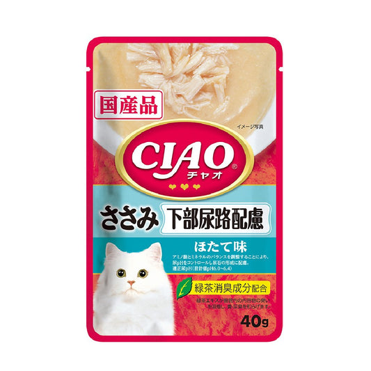 CIAO IC-307 雞肉+帶子味 (防尿石) 貓軟包 40g