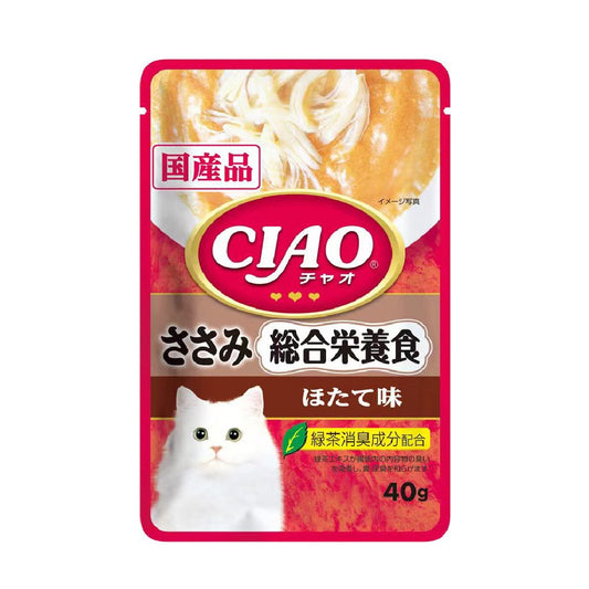 CIAO IC-323 雞肉+帶子味貓軟包 (綜合營養食) 40g