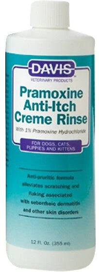 Davis Pramoxine Anti-Itch Dog & Cat Creme Rinse 12oz