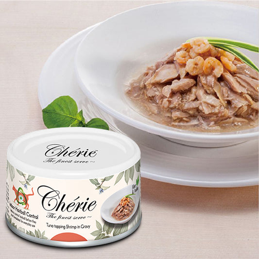 Cherie (吐毛)天然黃鰭吞拿魚佐蝦80g CHT17305