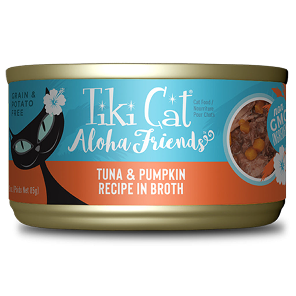 Tiki Cat Aloha Friends 高纖有營吞拿魚南瓜貓主食罐3 oz