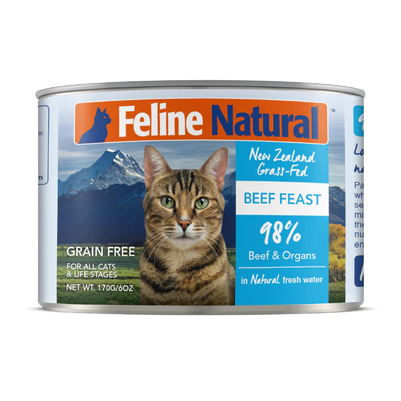 K9 F9 FELINE NATURAL 貓罐頭 - 170G GRASS-FED BEEF FEAST 牛肉盛宴 (85g / 170g)
