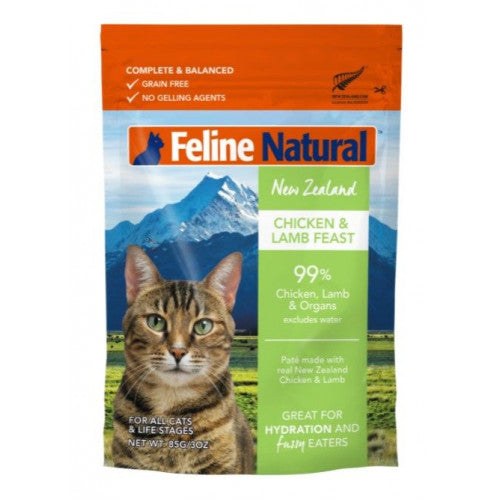 K9 F9 FELINE NATURAL 濕包 CHICKEN & LAMB FEAST POUCH 雞肉羊肉盛宴 85G