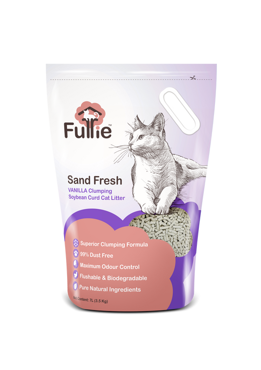 FurrieTM (芙莉爾) Sand Fresh  幼條狀天然豆腐粟米砂(雲呢拿味）7L