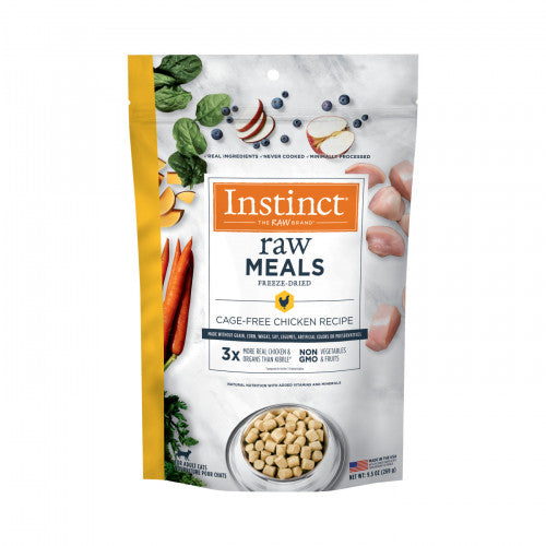 INSTINCT® Raw Meals 9.5oz Freeze-Dried【Cage-Free Chicken】本能 凍乾生肉主食糧 走地雞 成貓