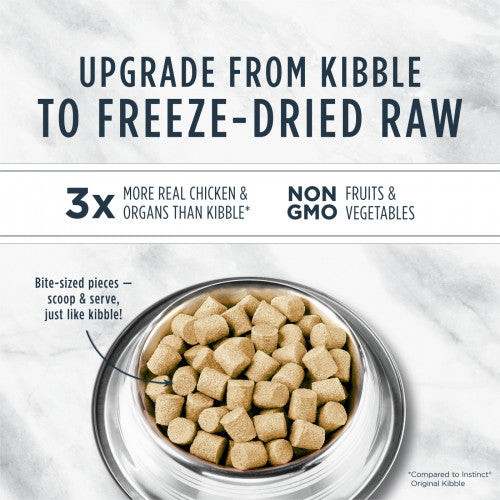 INSTINCT® Raw Meals 9.5oz Freeze-Dried【Cage-Free Chicken】本能 凍乾生肉主食糧 走地雞 成貓