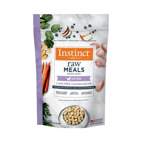 INSTINCT® Raw Meals 9.5oz Freeze-Dried【Cage-Free Chicken】Kitten 本能 凍乾生肉主食糧 走地雞 幼貓