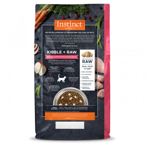 Nature's Variety Instinct Raw Boost Grain Free {Indoor Health : Chicken} 本能 無穀物 凍乾生肉粒系列 {室內貓 : 雞肉} 乾糧 5lb