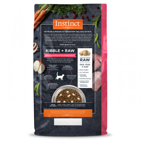 Nature's Variety Instinct Raw Boost Grain Free {Indoor Health : Rabbit} 本能 無穀物 凍乾生肉粒系列 {室內貓 : 兔肉} 乾糧 4.5lb