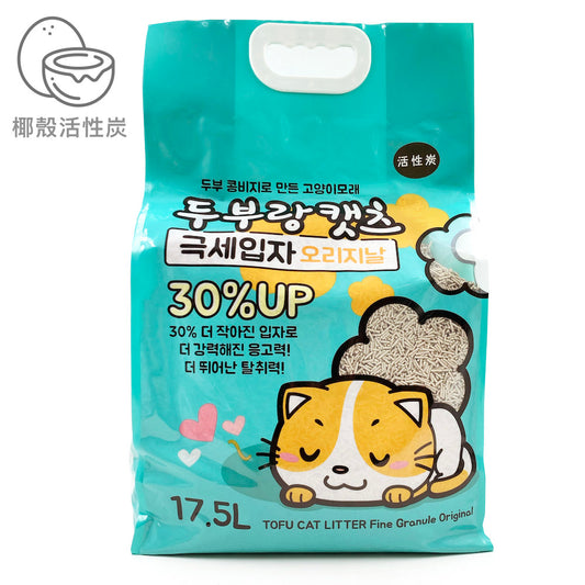 豆腐與貓 – 超凝結豆腐砂幼條1.5mm 17.5L