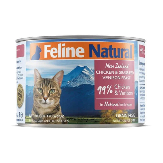K9 F9 FELINE NATURAL 貓罐頭 - 170G CHICKEN & VENISON FEAST 雞鹿盛宴 (85g / 170g)